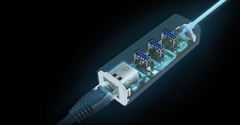 Tp-Link USB 3.0 Hub & Gigabit Ethernet UE330