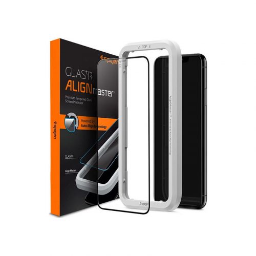 Spigen AlignMaster Full Face Tempered Glass iPhone 11