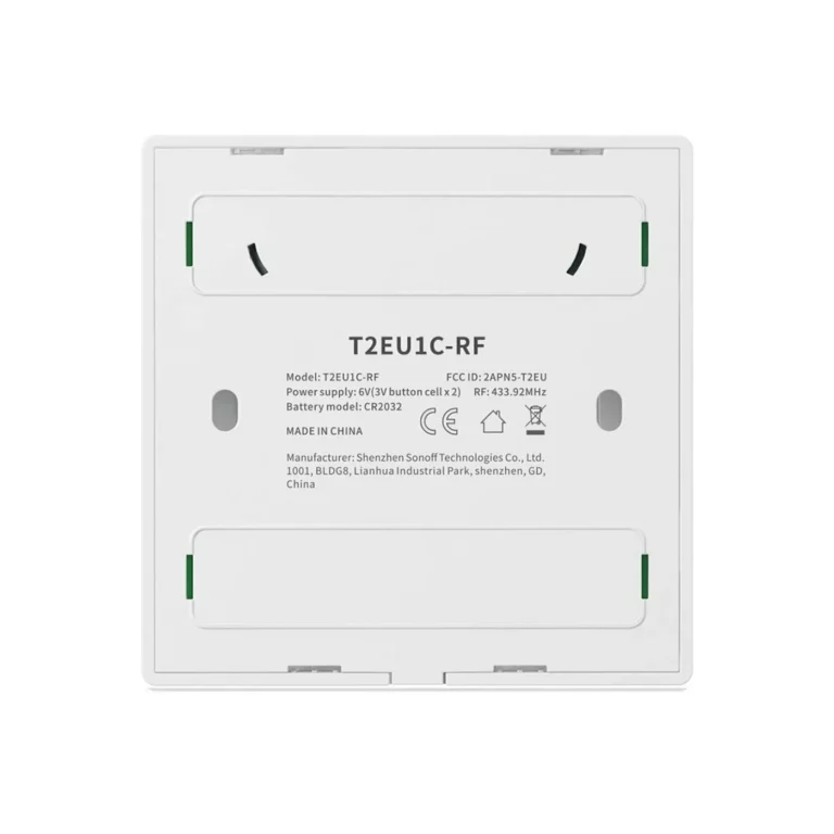 Sonoff Wall Panel RF Remote T2EU-RF