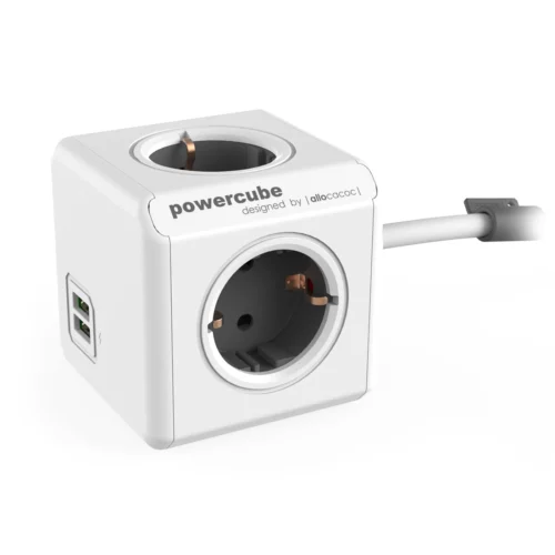 Allocacoc Powercube Extended USB 1.5m 4 Outlets
