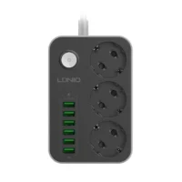 Ldnio Powerstrip 3x Sockets 6x USB
