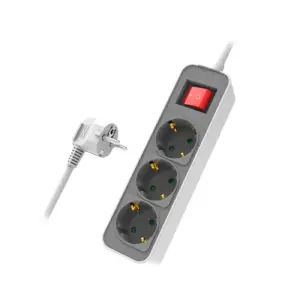 Powertech Safety Powerstrip PT-1055 3x Schuko 16A 1.4m White