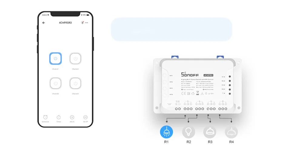 Sonoff Smart Switch 4CHPROR3