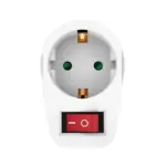Powertech Power Outlet Adapter Shucko 16A PT-811 White