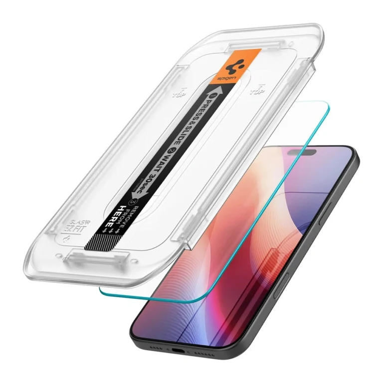 spigen glas.tr ez fit clear Τζαμάκι Προστασίας για iphone 16 pro/ 17 / 17 pro 2τμχ