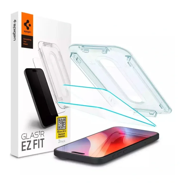 spigen glas.tr ez fit clear Τζαμάκι Προστασίας για iphone 16 pro/ 17 / 17 pro 2τμχ