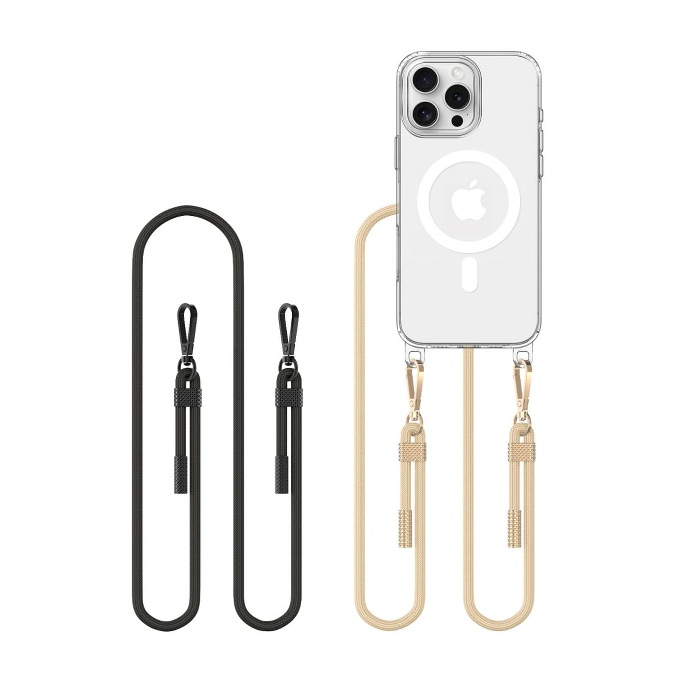 Tech-Protect Flexair Chain Magsafe iPhone 16 Pro Black & Taupe 3 Tech-Protect Flexair Chain Magsafe iPhone 16 Pro Black & Taupe