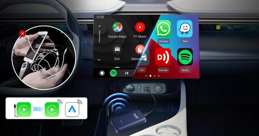 CarlinKit 4.0 CP2A Android Auto/Apple Carplay Adapter