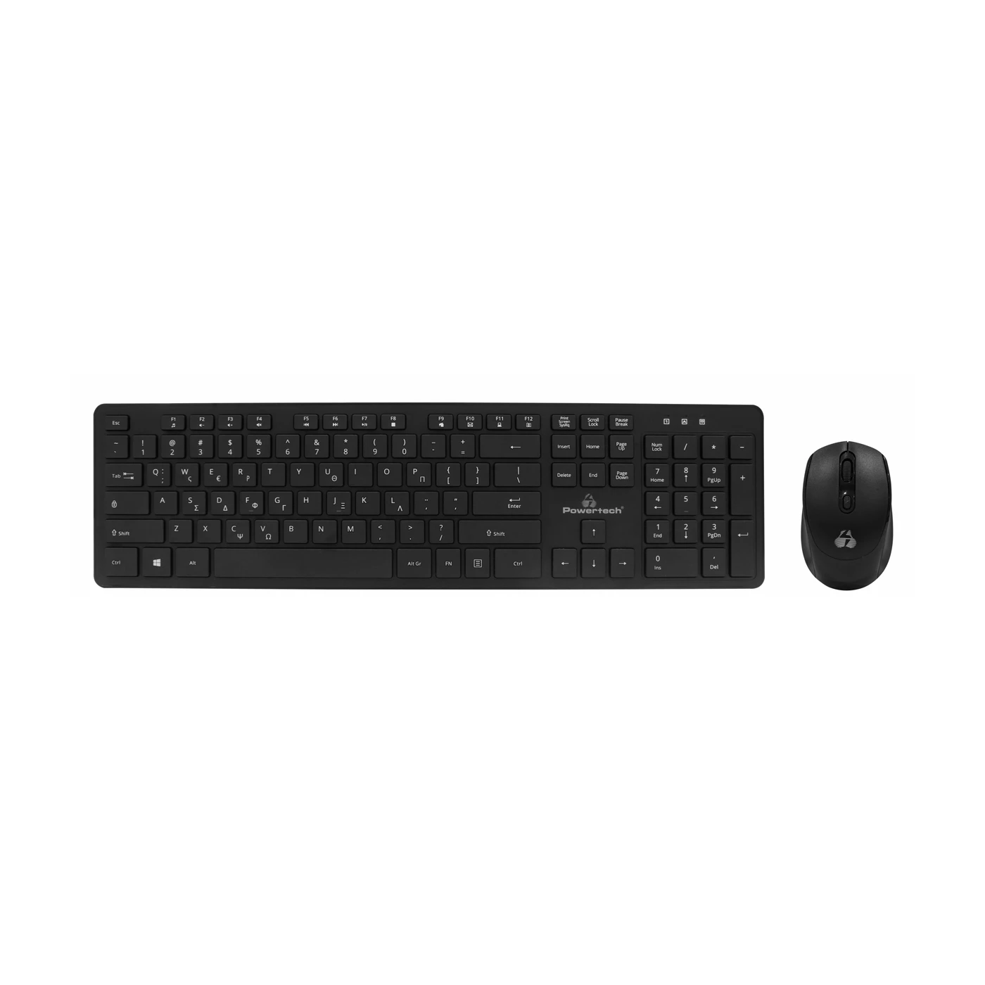 Powertech PT-1189 Wireless Keyboard & Mouse GR 2 Powertech PT-1189 Wireless Keyboard & Mouse GR