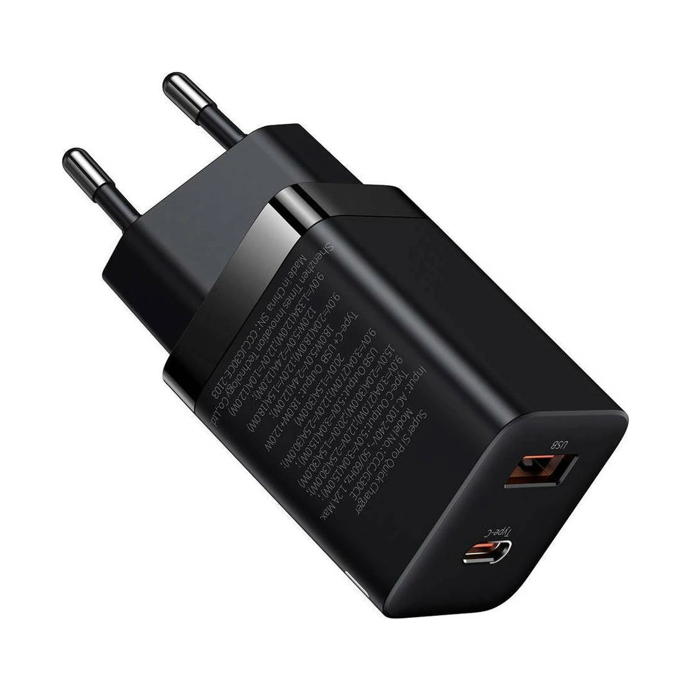 Baseus Super Si Pro PD Quick Charger 30W Black 5 Baseus Super Si Pro PD Quick Charger 30W