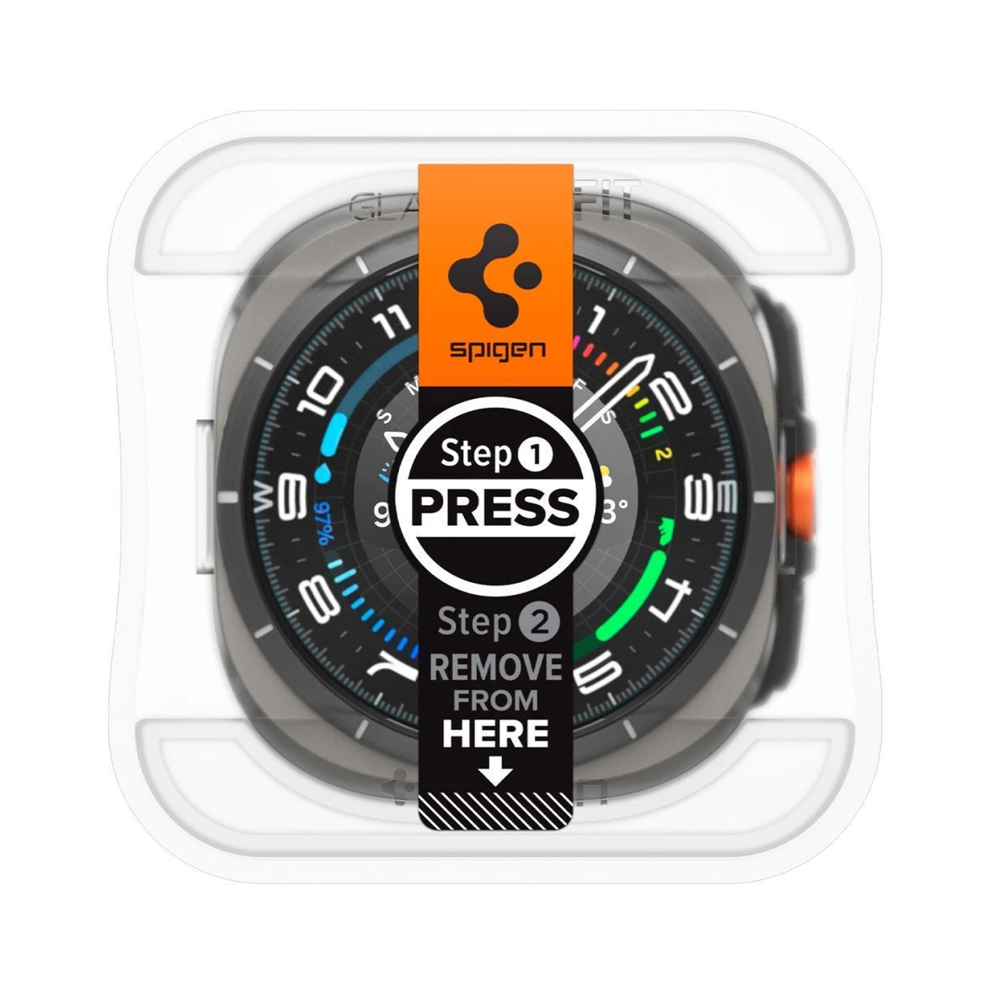 Spigen Tempered Glass Galaxy Watch Ultra 47mm 2pcs 3