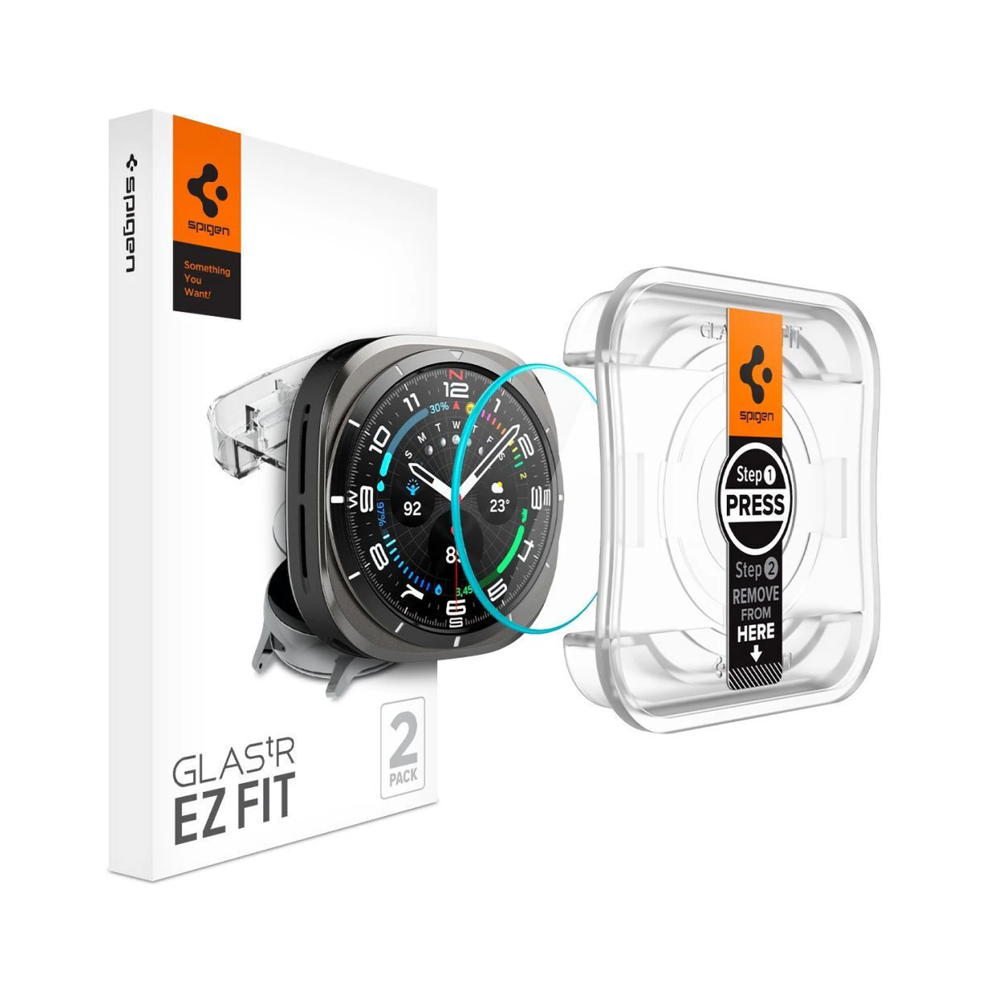 Spigen Tempered Glass Galaxy Watch Ultra 47mm 2pcs 4