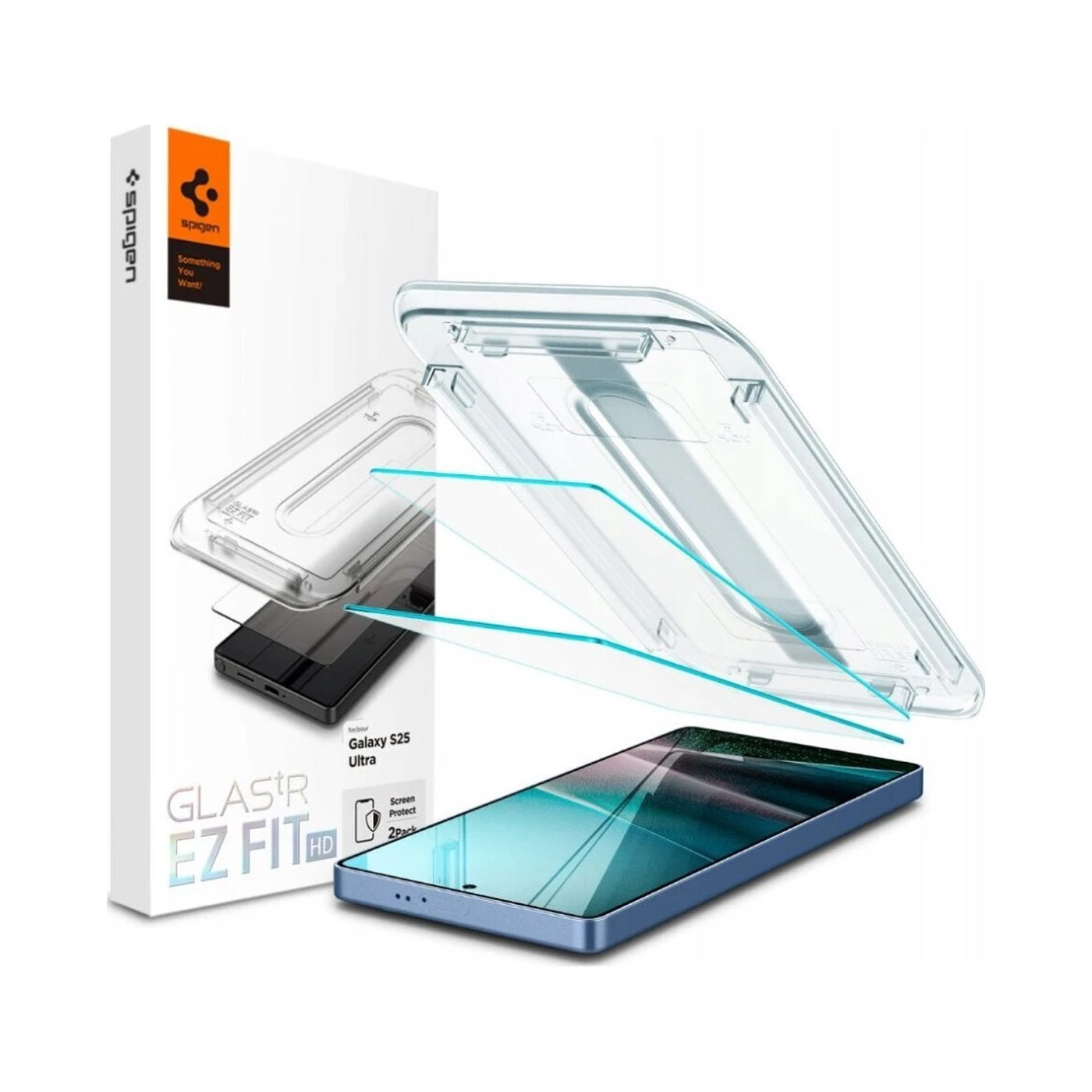 Spigen tR EZ Fit HD Tempered Glass 2pcs Galaxy S25 Ultra