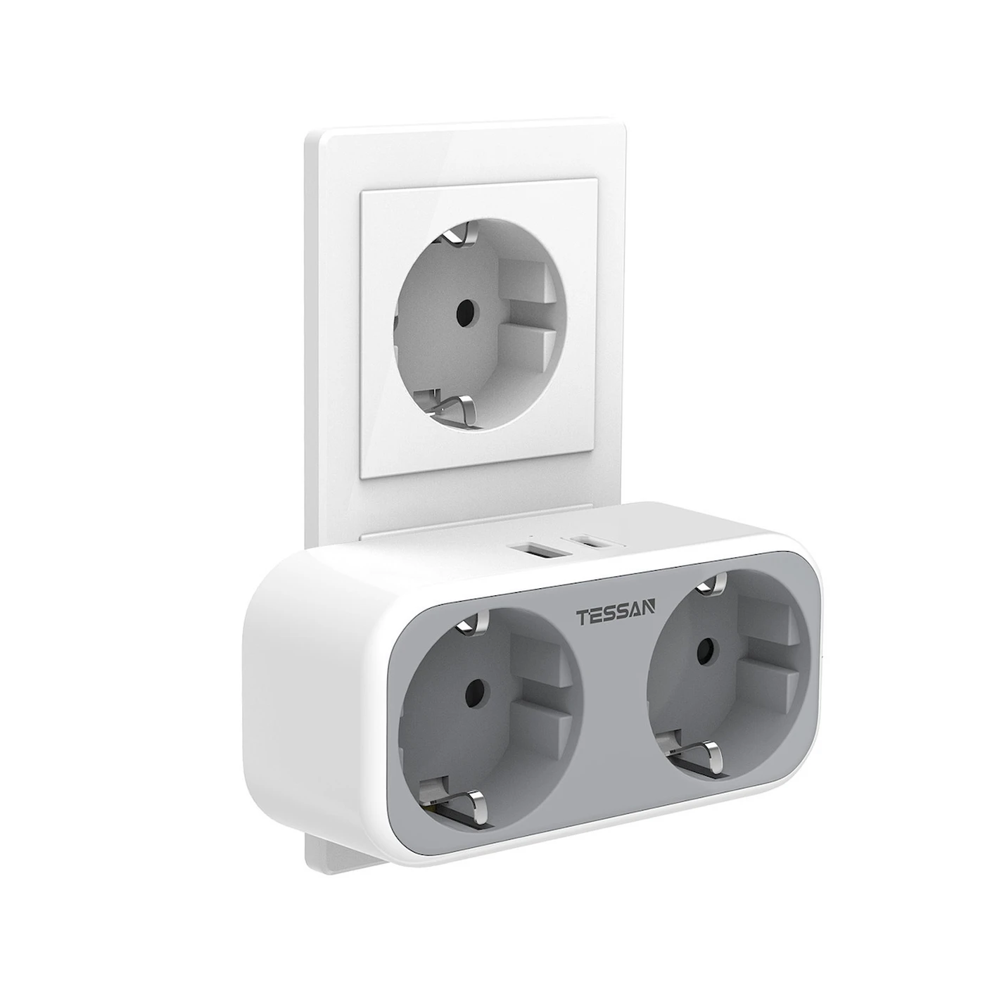 Tessan Wall Socket 4in1 TS-WS02DE01 1 Tessan Wall Socket 4in1 TS-WS02DE01