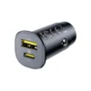 baseus gotrip car charger 1xusb c 1xusb a 30w