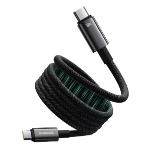 baseus tungsten gold charging usb c cable 100w 1m