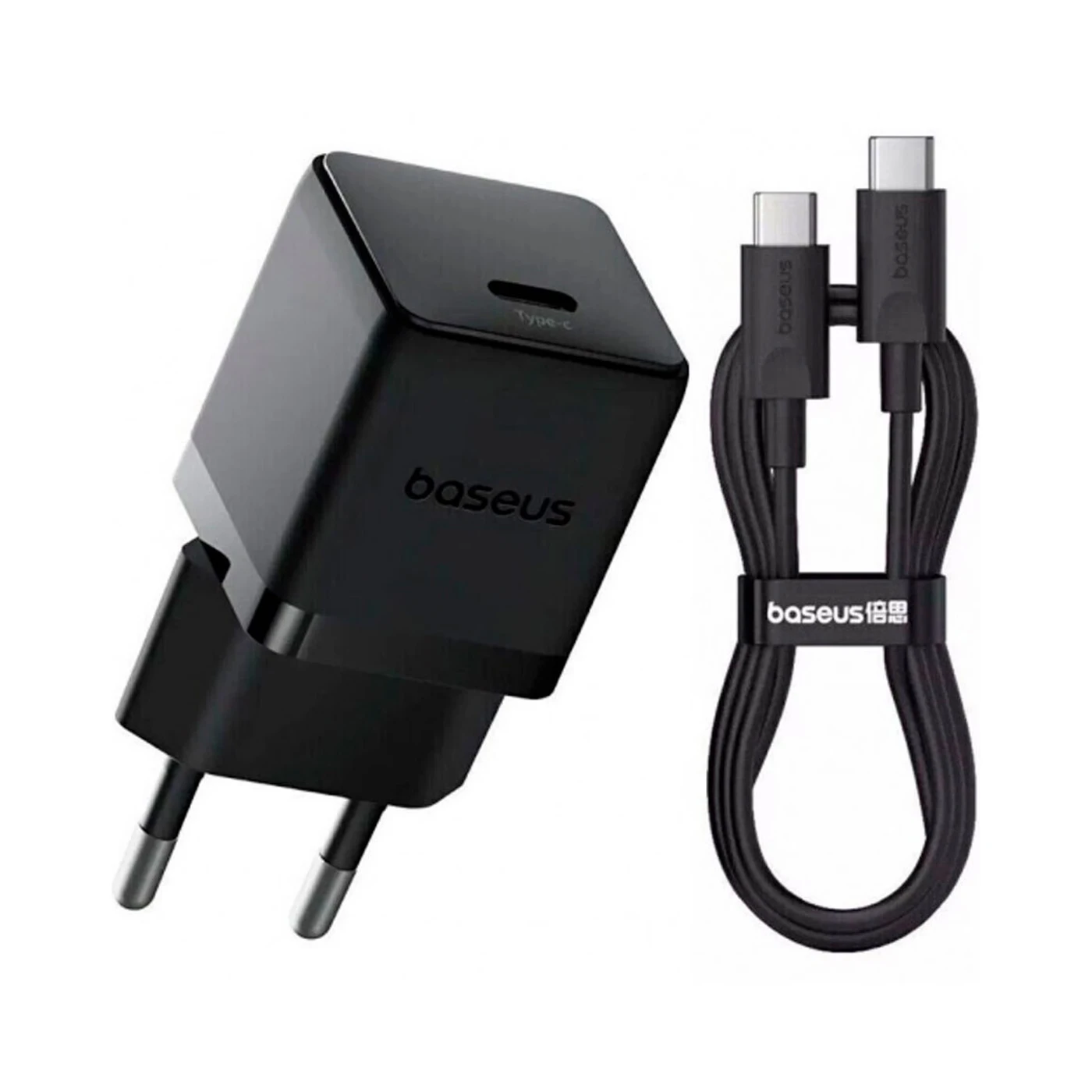 baseus usb c wall charger palm & usb c cable 20w
