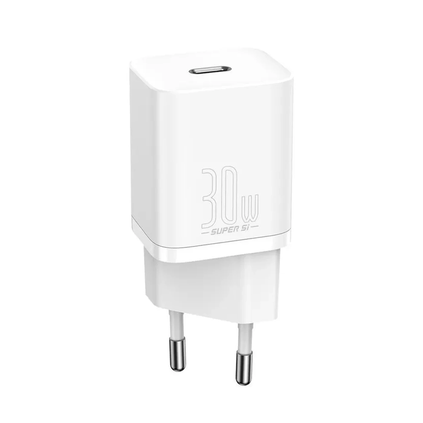 Baseus Wall Charger Super Si USB-C 30W White 2 Baseus Wall Charger Super Si USB-C 30W
