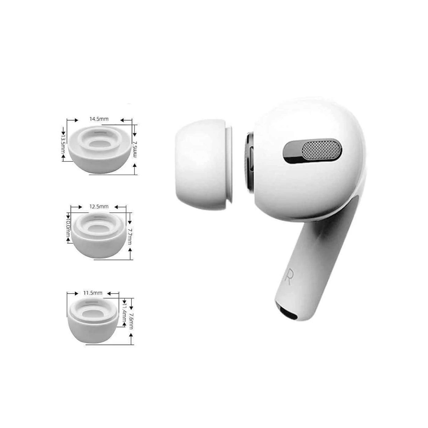 Tech-Protect Ear Tips Apple AirPods Pro White 3pcs 1 Tech-Protect Ear Tips Apple AirPods Pro White 3pcs