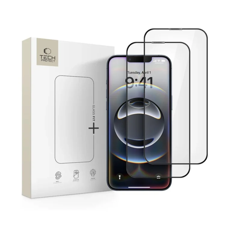 Tech-Protect Glass Fit+ iPhone 13/13 Pro/14/16e 2pcs