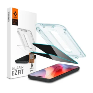 spigen glas.tr ez fit privacy tempered glass iphone 16 pro / 17 / 17 pro 2τμχ