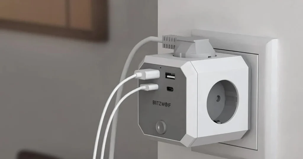 blitzwolf bw ec2 powercube Ασφαλείας 8 σε 1