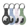 dux ducis flexible keychain loop Θήκη Μπρελόκ για airtag black / green / pink / blue 4τμχ
