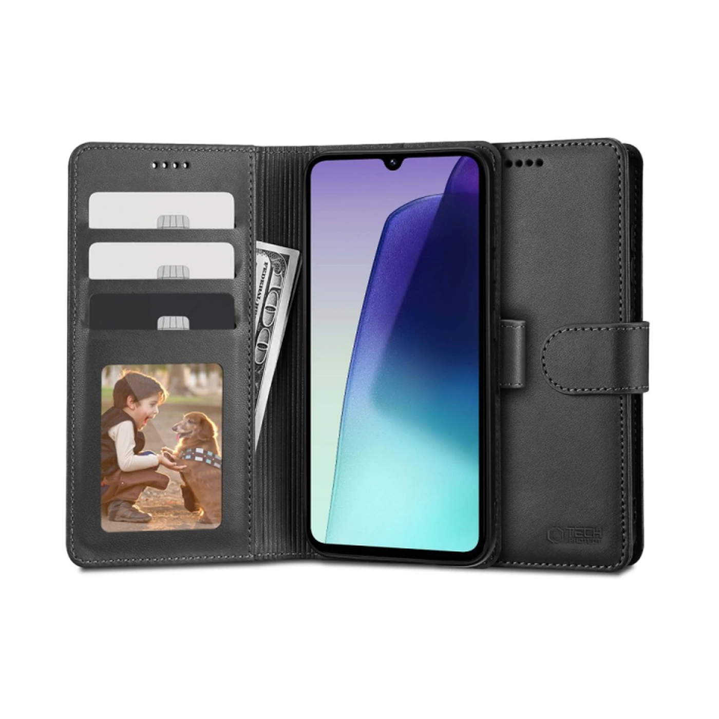 tech protect wallet Μαύρη Θήκη Δερματίνης / Σιλικόνης για redmi 15 tech protect wallet Μαύρη Θήκη Δερματίνης / Σιλικόνης για redmi 15
