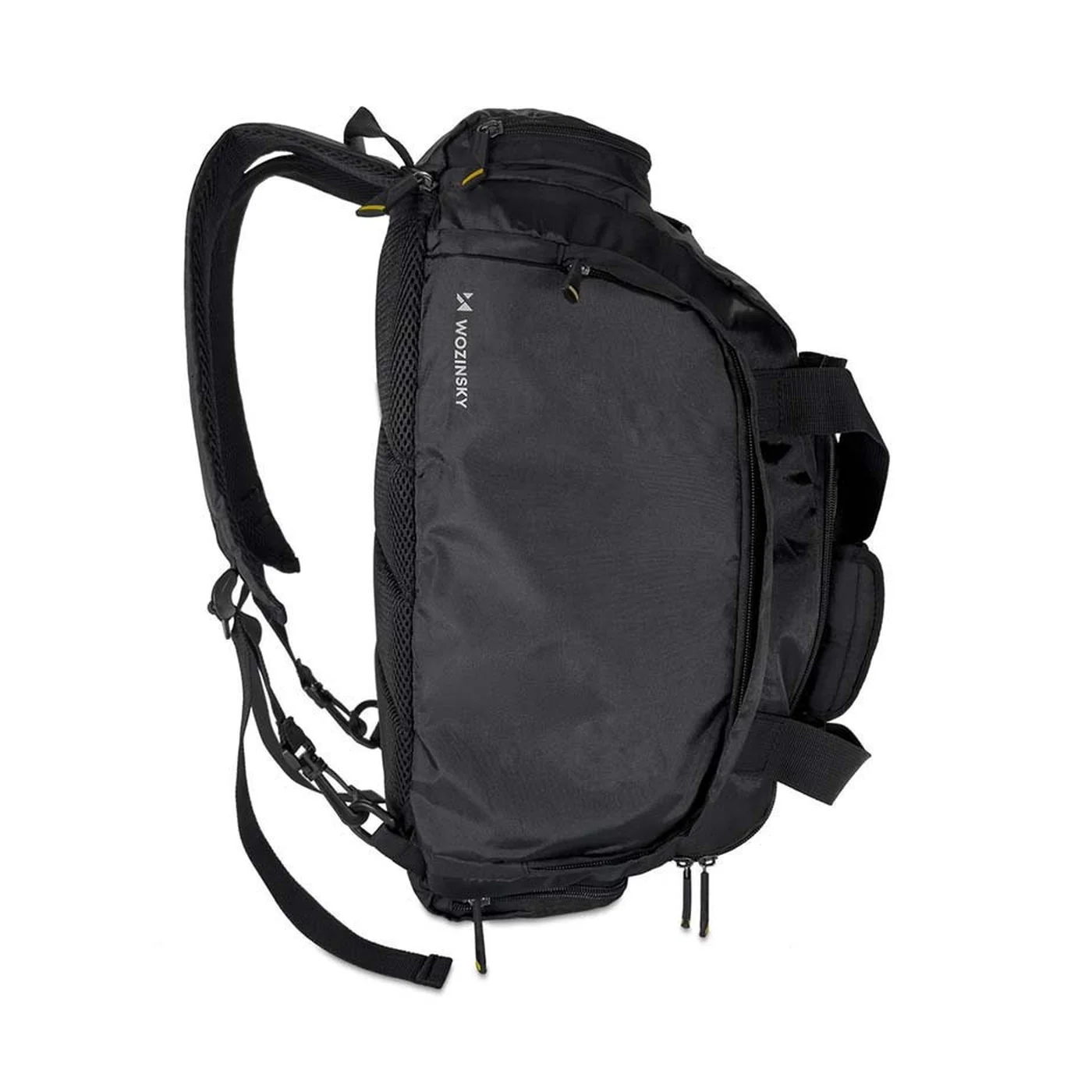 wozinsky sports Μαύρη Τσάντα Πλάτης Γυμναστηρίου