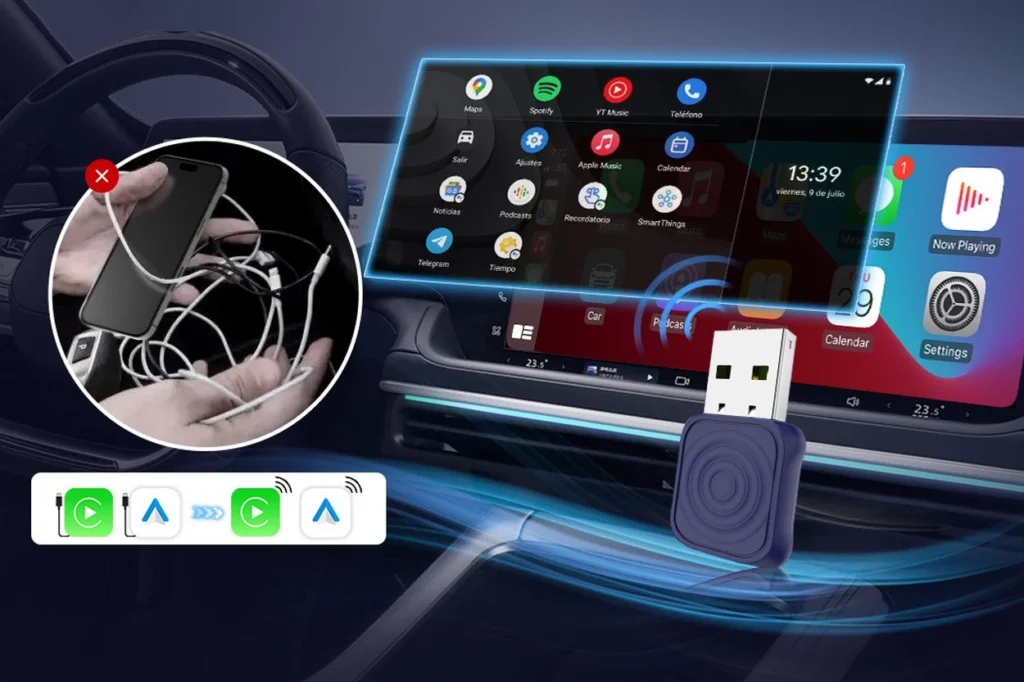 carlinkit mini ultra Ασύρματος Προσαρμογέας carplay & android auto