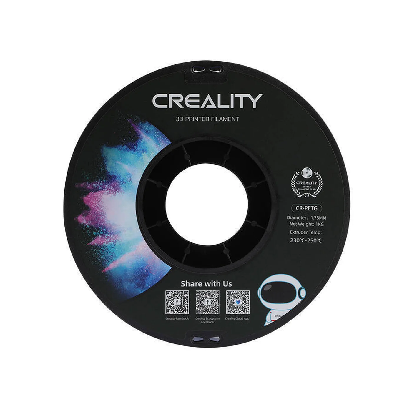 creality3d petg 3d printer filament 1.75mm 1kg spool