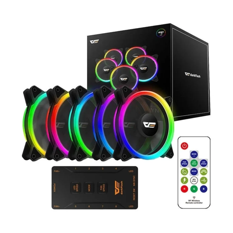 darkflash dr12 pro case 4 pin molex argb fan 120mm 5τμχ