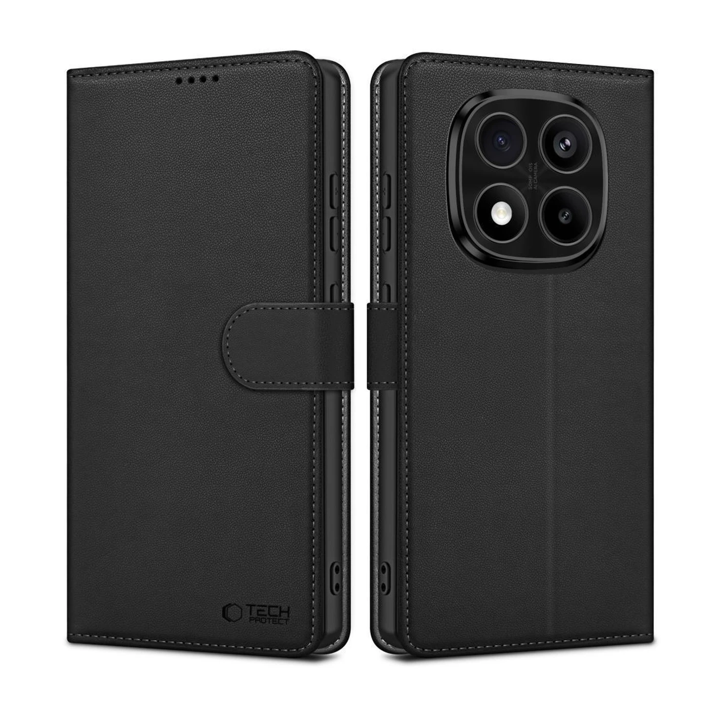 tech protect wallet Μαύρη Θήκη Βιβλίο για xiaomi redmi note 14 pro 5g / poco x7 5g