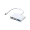 joyroom s h142 Λευκό card reader lightning για sd/microsd
