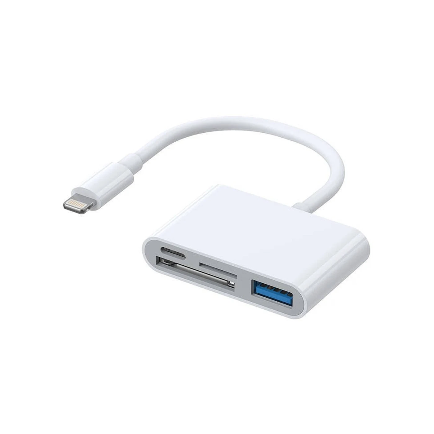 joyroom s h142 Λευκό card reader lightning για sd/microsd