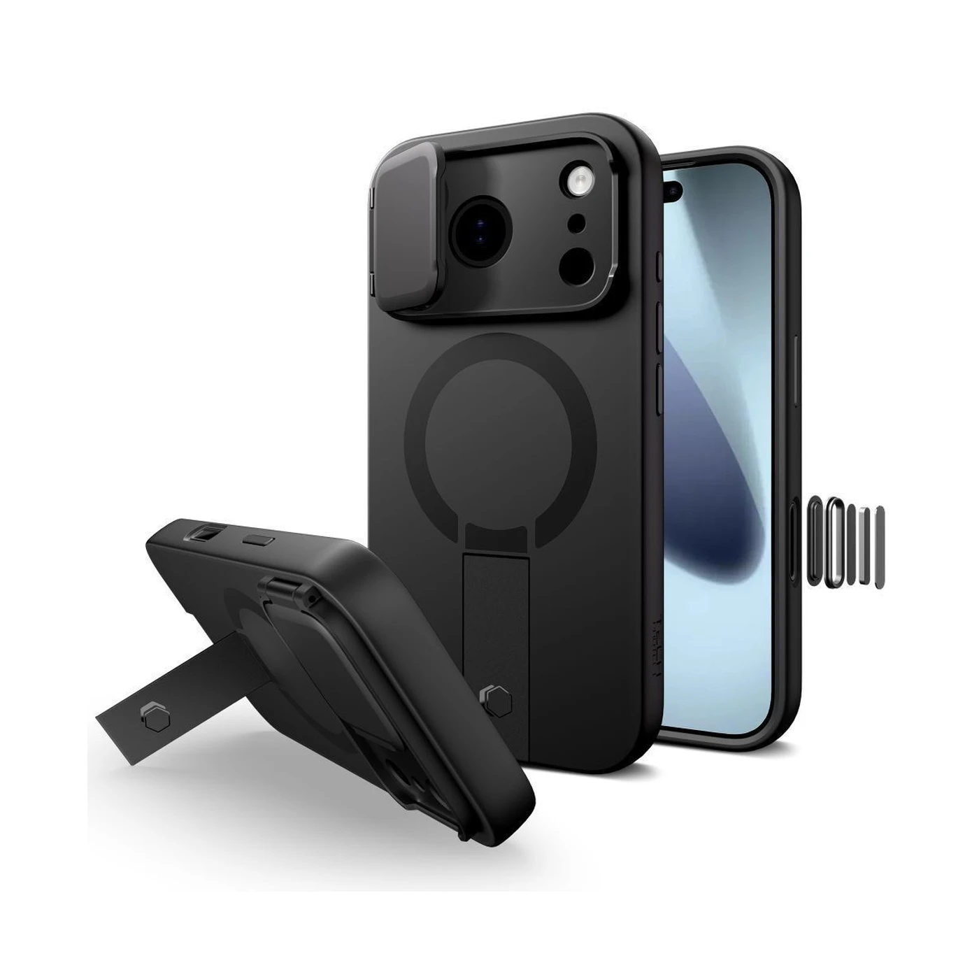 tech protect aura back cover mαύρη Θήκη για iphone 17 pro max