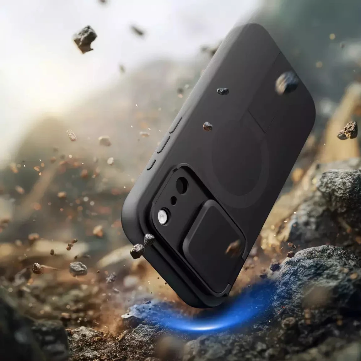 tech protect aura back cover mαύρη Θήκη για iphone 17 pro max