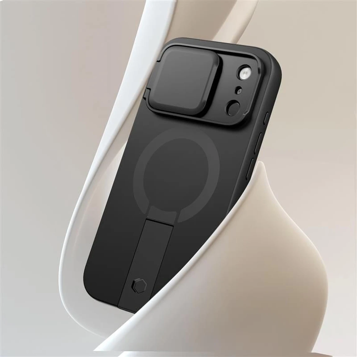 tech protect aura back cover mαύρη Θήκη για iphone 17 pro max