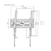 powertech pt 1372 Βάση Τηλεόρασης Τοίχου έως 75" 75kg