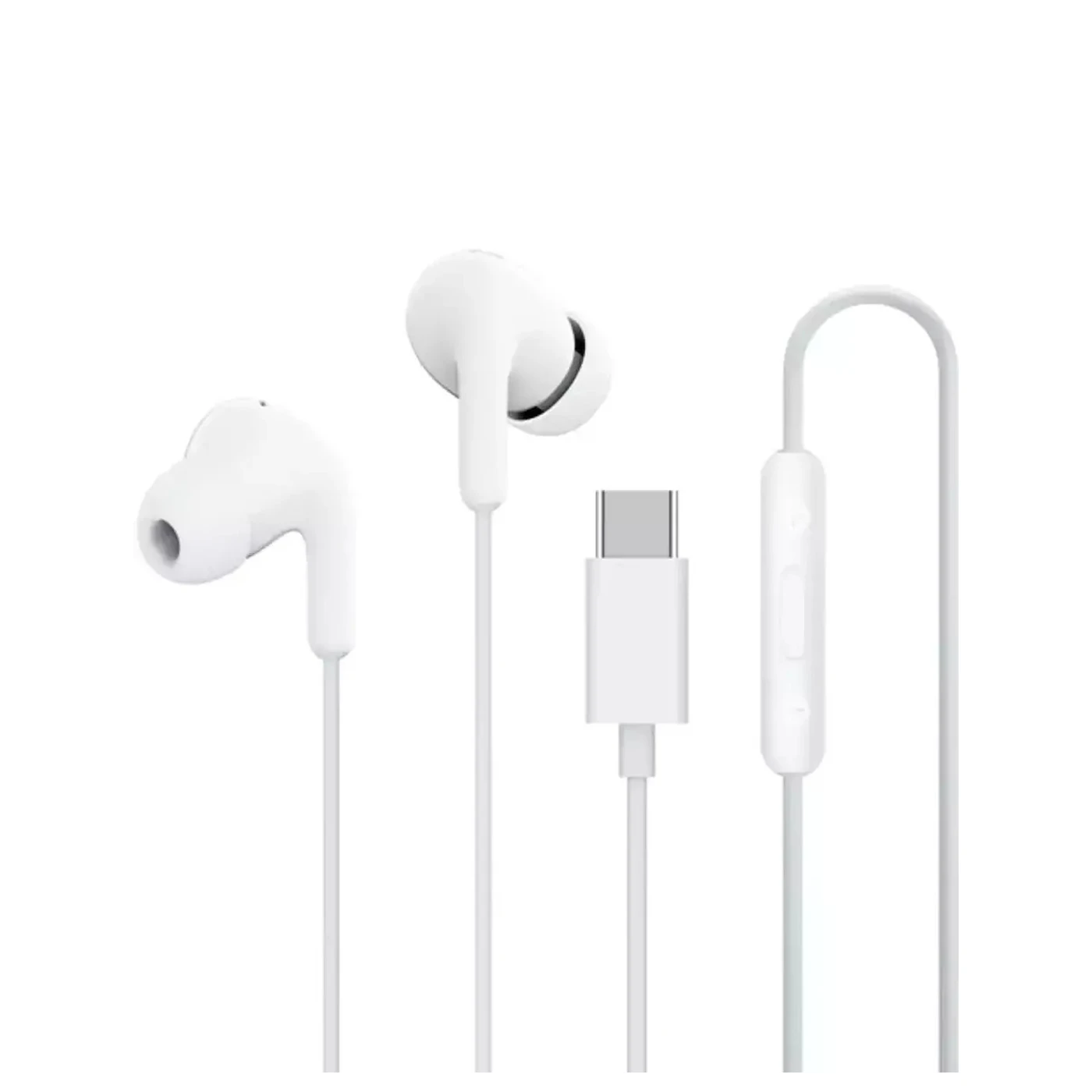 xiaomi earphones in ear usb c Λευκά Ακουστικά