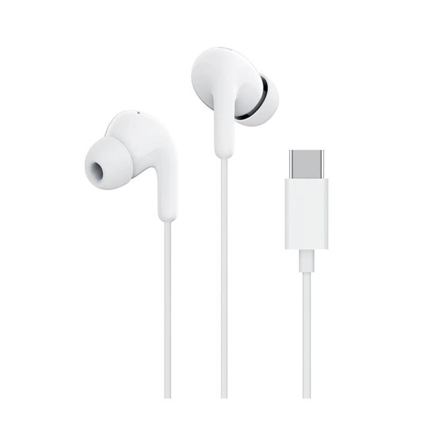 xiaomi earphones in ear usb c Λευκά Ακουστικά