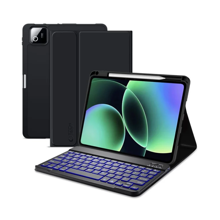 tech protect flip cover Μαύρη Θήκη με Πληκτρολόγιο για xiaomi pad 7/7 pro/8/8 pro