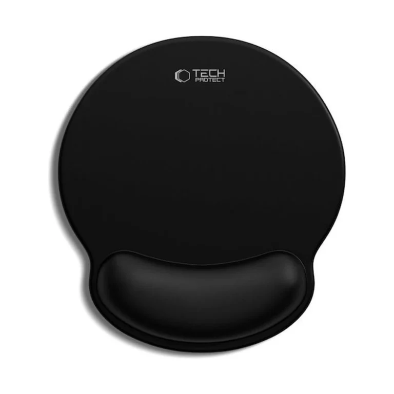 tech protect Μαύρο mousepad 250mm με Στήριγμα καρπού
