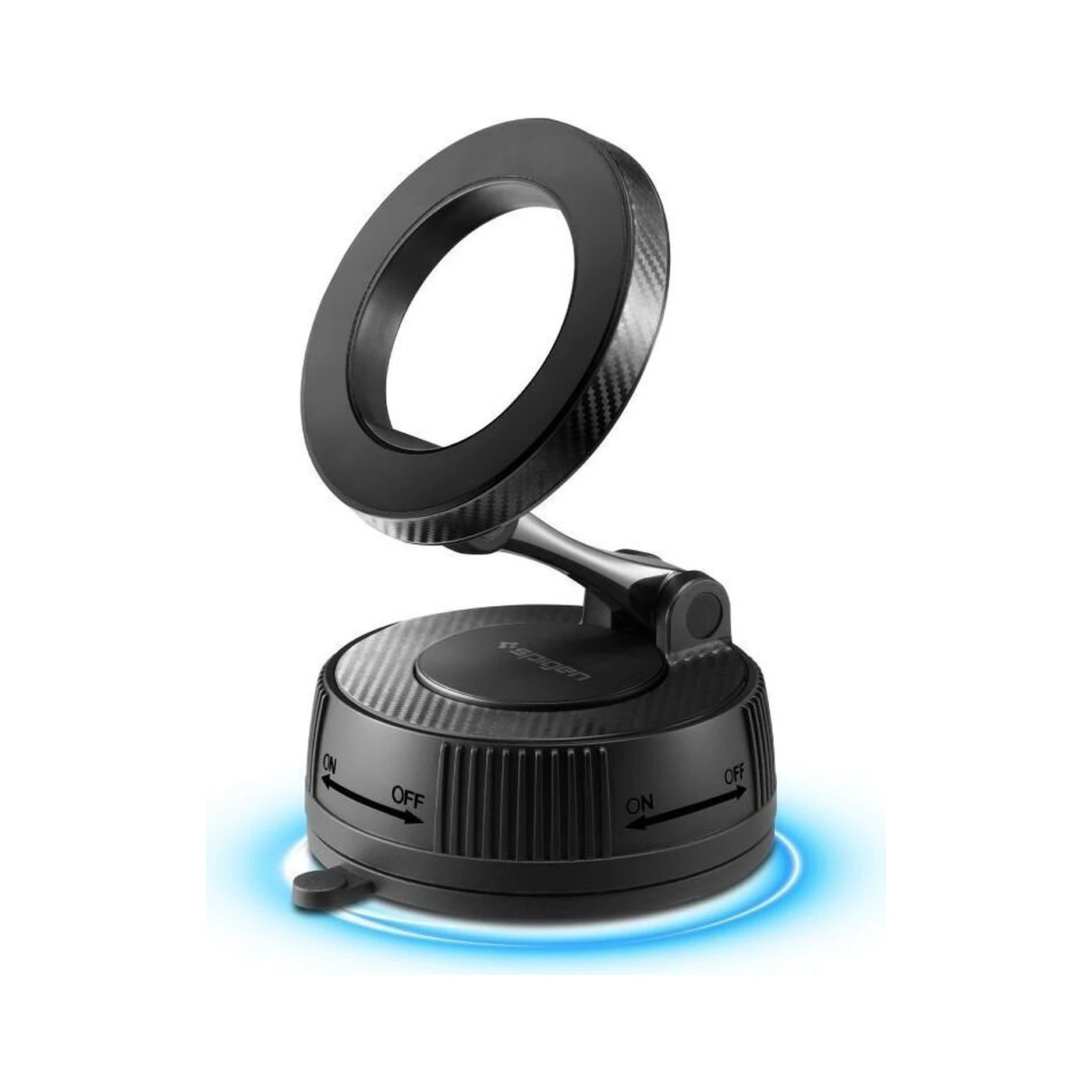 spigen mft36 magsafe Μαύρη Βάση Κινητού Αυτοκινήτου