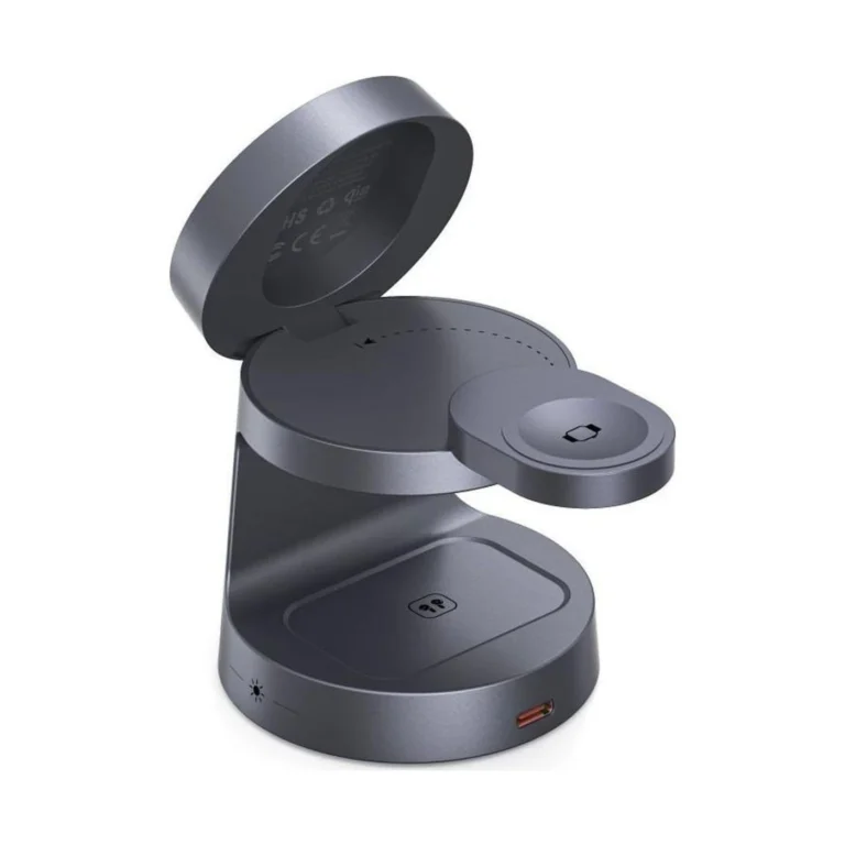 tech protect Ασύρματος magsafe Γκρι Φορτιστής 3σε1 25w