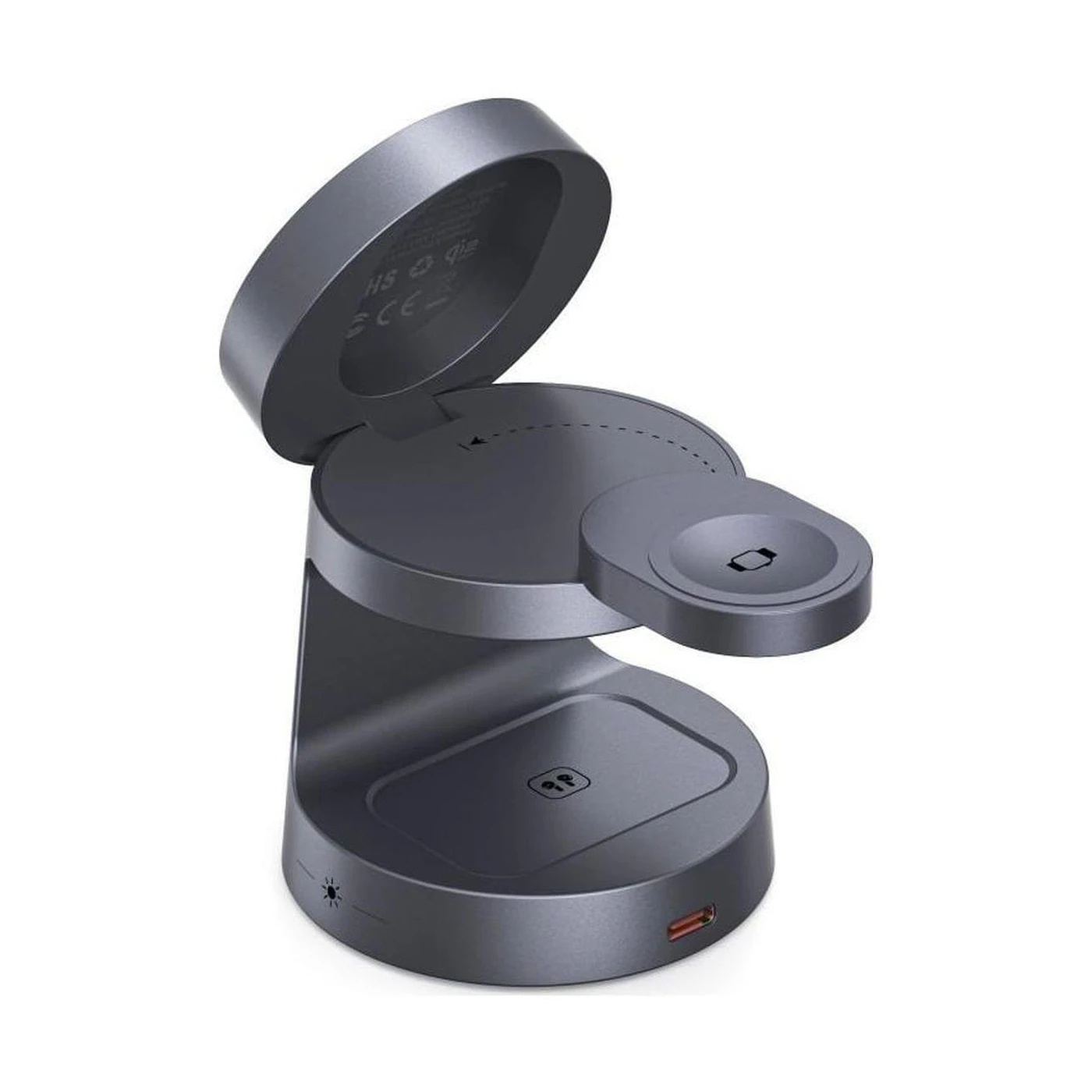 tech protect Ασύρματος magsafe Γκρι Φορτιστής 3σε1 25w