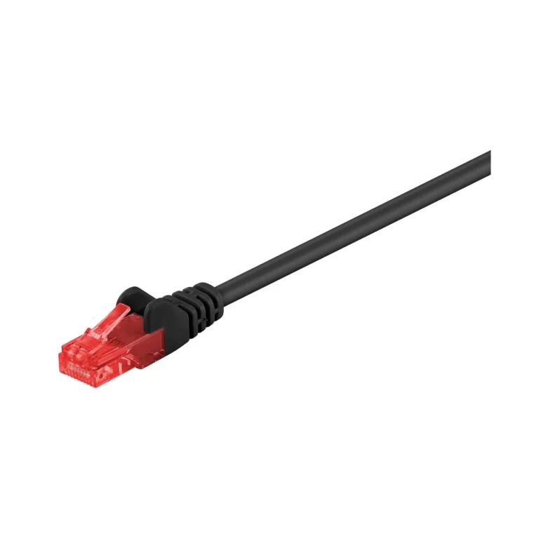 goobay 68677 Μαύρο Καλώδιο ethernet cat 6 u/utp cca pvc 1m