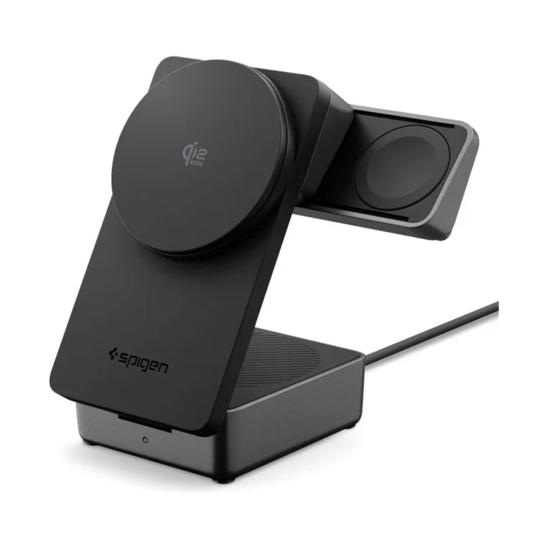 spigen foldable magsafe Μαύρος 3σε1 aσύρματος Φορτιστής 25w qi2.2