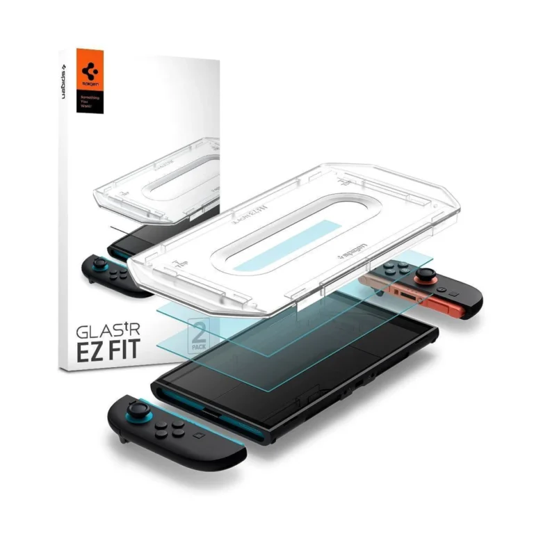spigen glas.tr ez fit Τζαμάκι Προστασίας για nintendo switch 2 2τμχ