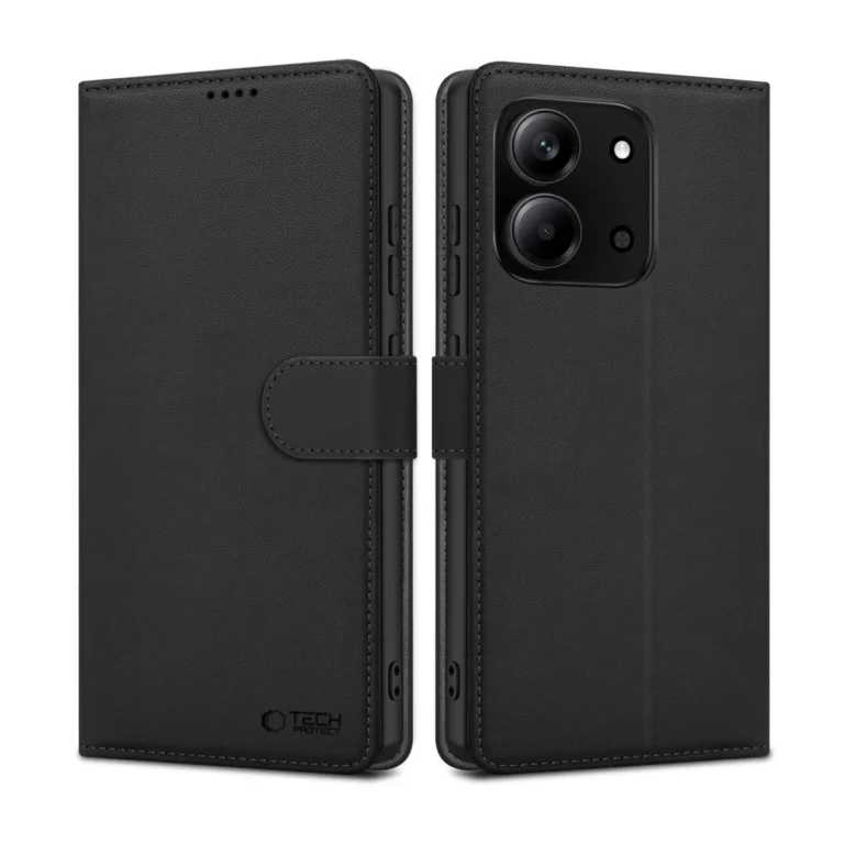 tech protect wallet Μαύρη Θήκη Βιβλίο για xiaomi redmi 15c/poco c85